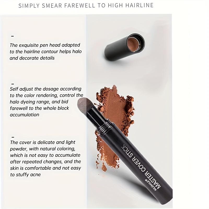 Instant Hair Shadow Root Concealer Stick - Waterproof, Natural-Looking Hairline Powder Filler for Root Coverage