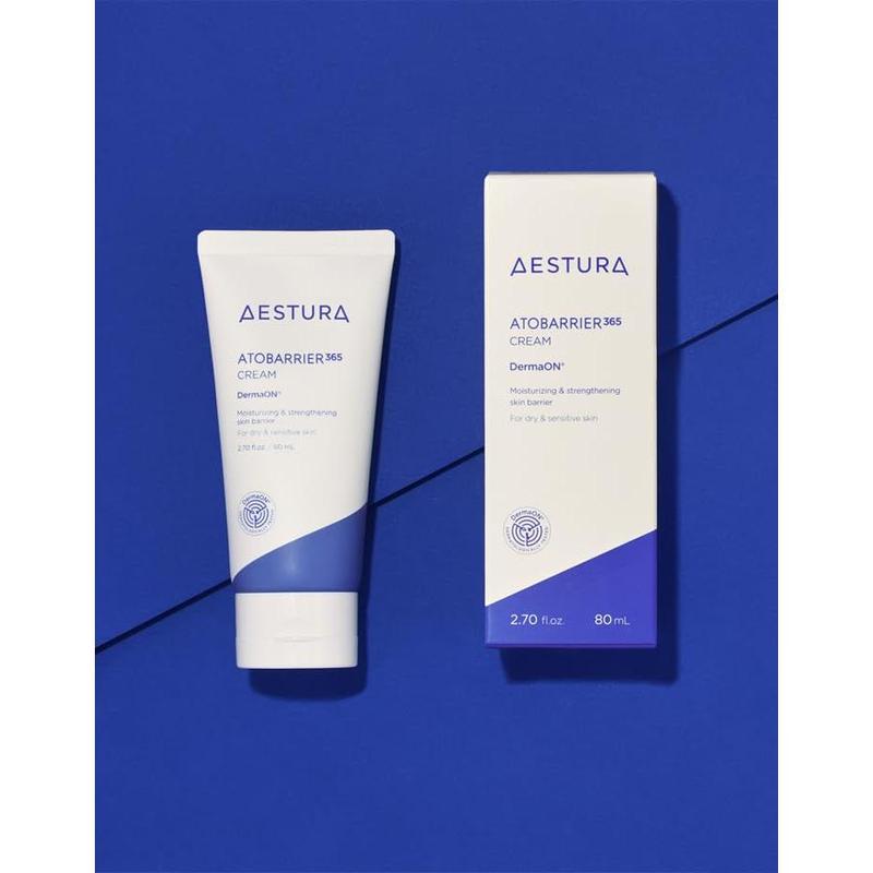 AESTURA ATOBARRIER365 Cream with Ceramide, Korean Moisturizer for Barrier Repair | 120-hour Lasting Hydration, Capsuled Ceramides for Dry & Sensitive Skin, Non-comedogenic tested, 2.70 fl.oz.(Renewed)