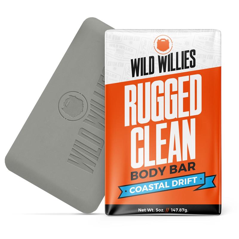 Wild Willies Moisturizing Mens Bar Soap - Bath Soaps with Shea Butter for Odor Protection - Natural Body Bar for Men Body Care Comfort