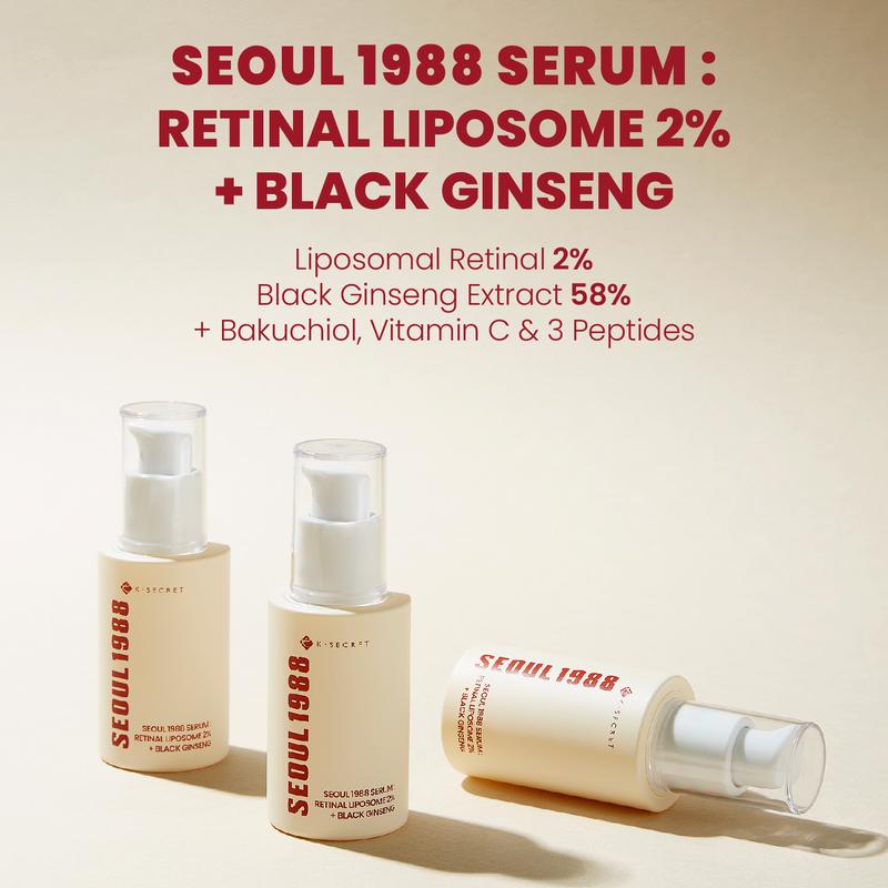 [KSECRET OFFICIAL STORE] SEOUL 1988 SERUM : RETINAL LIPOSOME 2% + BLACK GINSENG 30ml   1.01 fl.oz