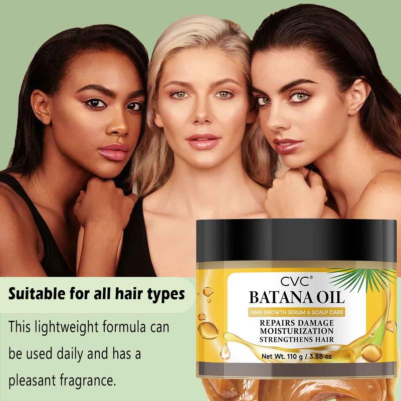 Batana oil hair mask & scalp serum set for hair growth healthier:Batana oil Sourced from Honduras - CVC Batana oil  -  Moisturize Scalp, Restore Dry Damaged Hair