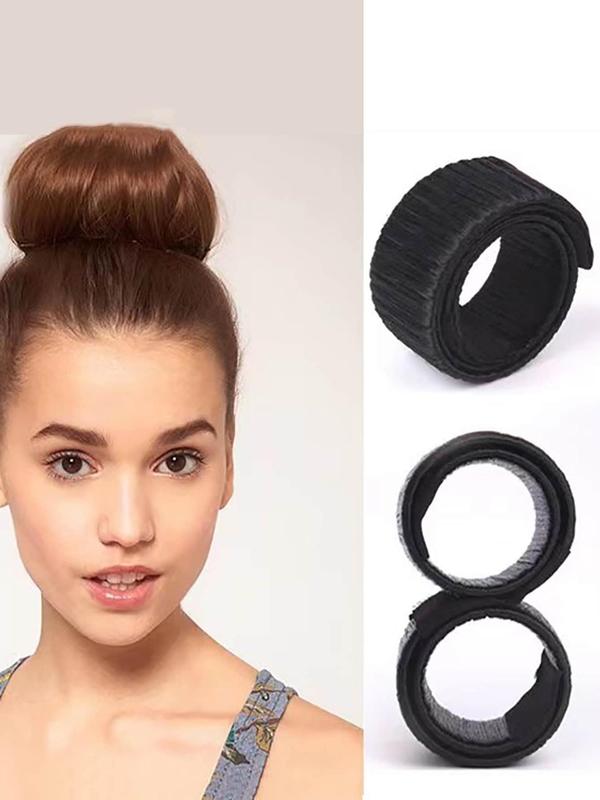 Minimalist Hair Bun Maker, Solid Color Hair Bun Maker, Fast Easy Magic Bun Shaper for Girls, Hair Styling Tool for Women, Fashion Hair Accessories