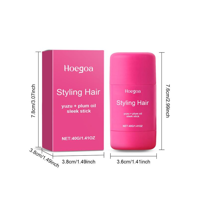 Portable Hair Wax Stick, Moisturizing Hair Styling Wax Stick for Frizzy Hair, Nourishing Hair Styling Product for Women & Girls