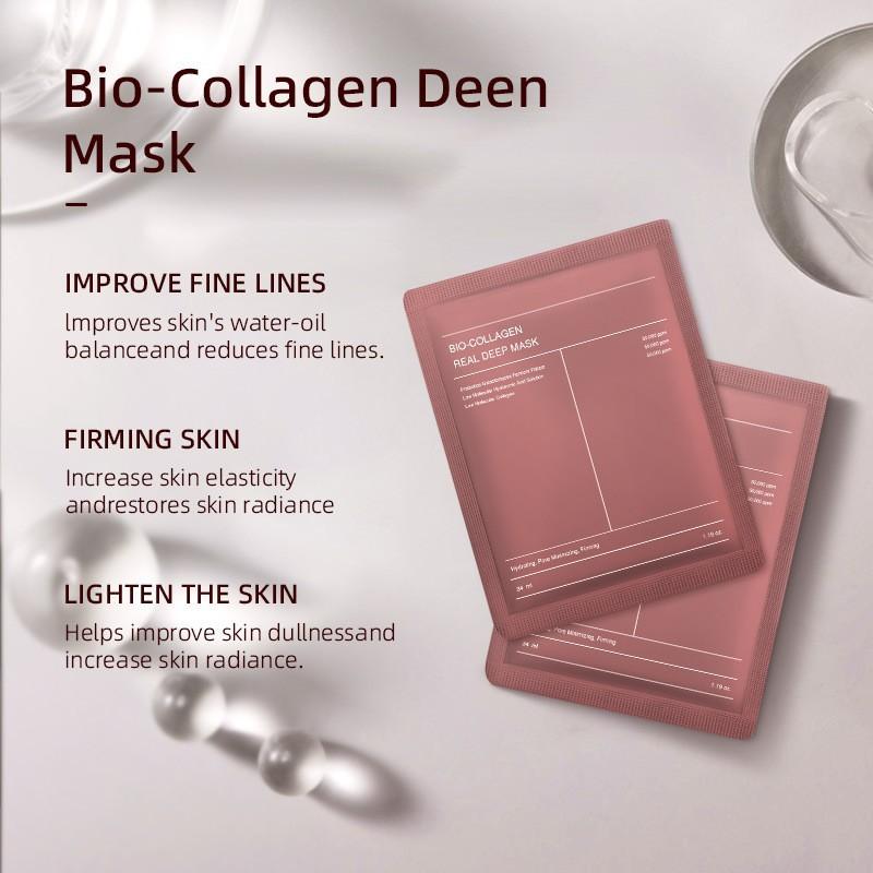 Bio collagen facial mask, a popular night sleep patch in South Korea Deep collagen intensive facial mask Avocado Delicate Hydrate Moisturize