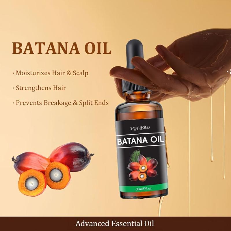 Batana Oil Hair Care Essential Oil, 2 Counts Deep Moisturizing & Smoothing Hair Oil, Hair Care Product for Dry & Damaged Hair