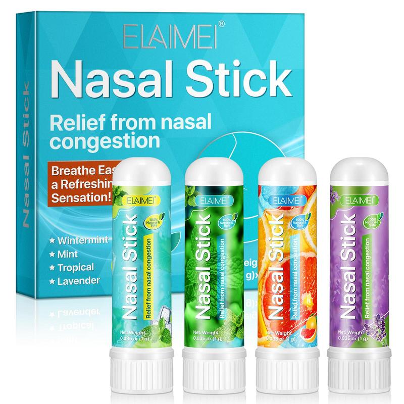 Nasal Stick, 1 Box 2 Boxes(4 Counts box) Nasal Relief Stick, Nasal Congestion Relief Stick, Breathing Experience Stick, Daily Skincare Product