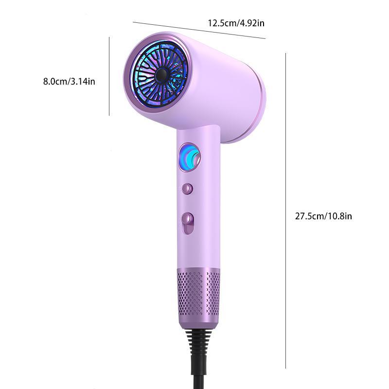 Professional Hair Dryer, 1 Set Negative Ionic Hair Dryer & Accessories, Intelligent Constant Temperature Hair Care for Salon, Home, Travel, Gift, Blow Dryer. Winter Hair Styling Tools, Christmas Gift, Stocking Fillers, New Year Gift