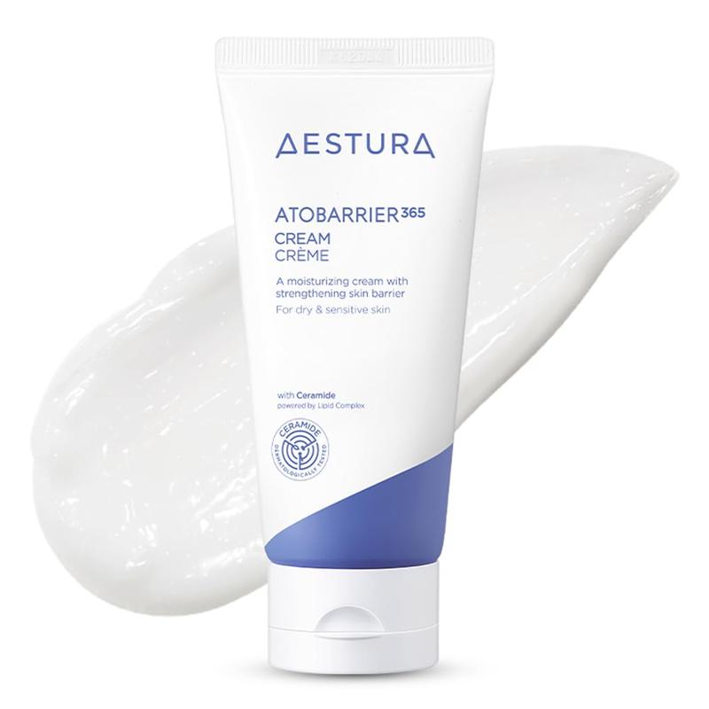 AESTURA ATOBARRIER365 Cream with Ceramide, Korean Moisturizer for Barrier Repair | 120-hour Lasting Hydration, Capsuled Ceramides for Dry & Sensitive Skin, Non-comedogenic tested, 2.70 fl.oz.(Renewed)