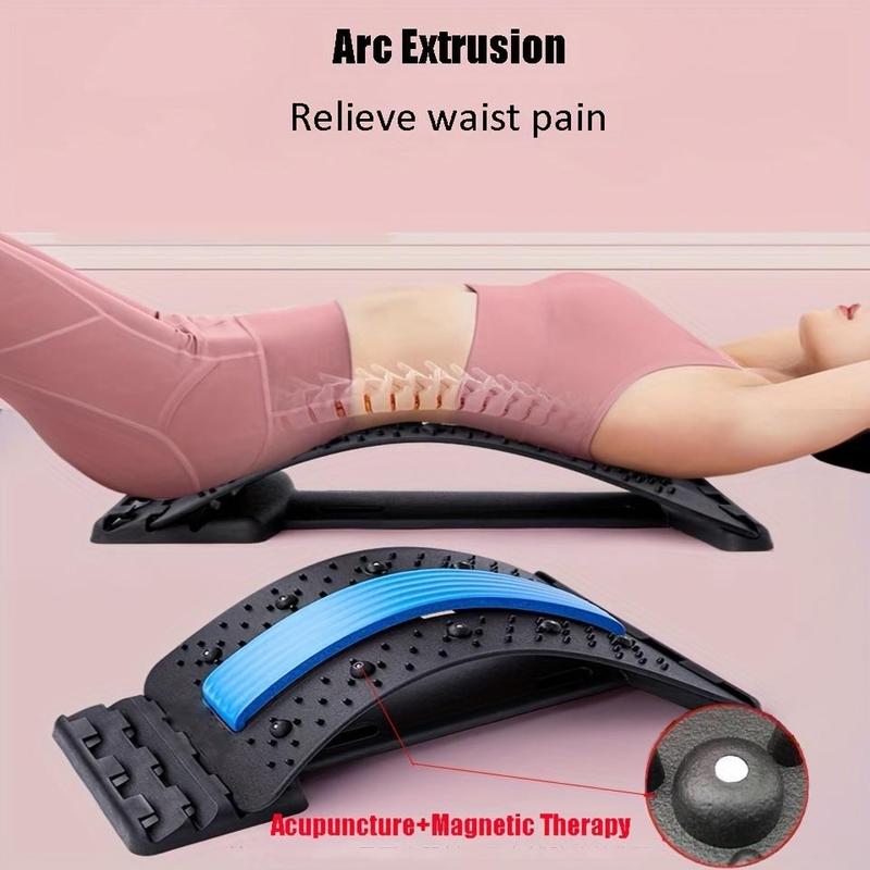 Back Stretcher, Lumbar Device with 3-level Adjustment, Back Relaxing Device for Women & Men, Gymtok