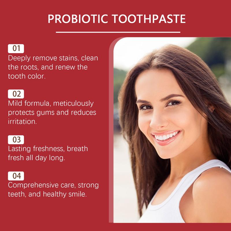 EELHOE Probiotic toothpaste Clean odor dirt Care for teeth Clean teeth Care Daily care toothpaste