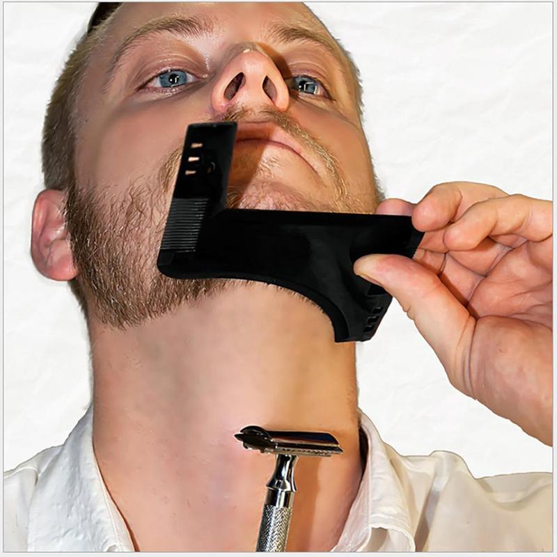 Men's Beard Styling Tool, Multifunctional Beard Comb, Beard Template for Men, Christmas Gift