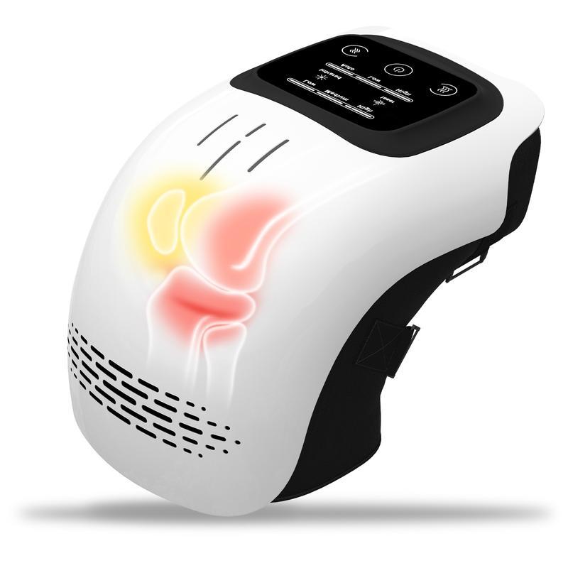 Knee Massager,Cordless Knee Massager andVibration,Adjustable Temperature Knee Massagerwith Clear Visible LED Screen