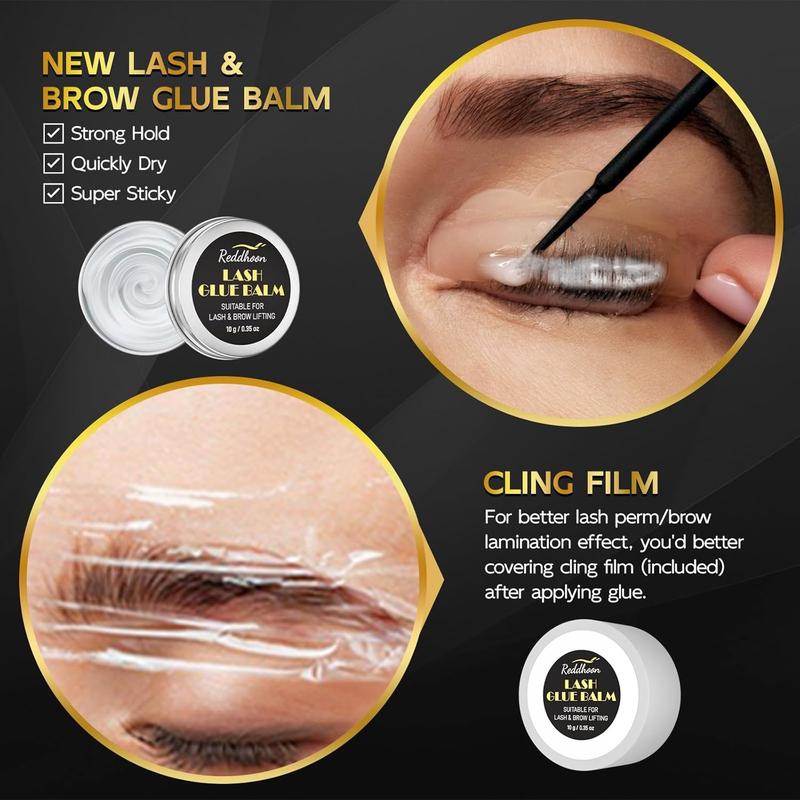 Upgraded Lash Lift & Brow Lamination Kit 6 In 1, Lash Lift Kit & Brow Lamination Kit with Double Black Brown, Curling Perming & Voluminous Lashes with Complete Tools, Salon & Home Use, Lasts 6-8 Weeks