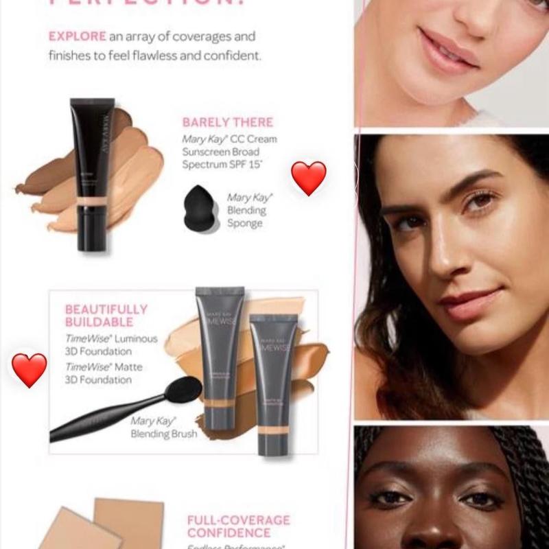 Mary Kay CC Cream - Sunscreen Spectrum Broad for Color-Changing Makeup Cosmetic Flawless Coverage Correction Balm Blemish Lightweight