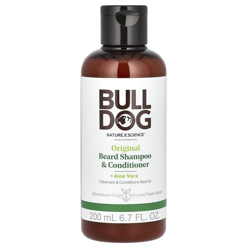 Bulldog Skincare For Men Beard Shampoo & Conditioner + Aloe Vera, Original , 6.7 fl oz (200 ml)