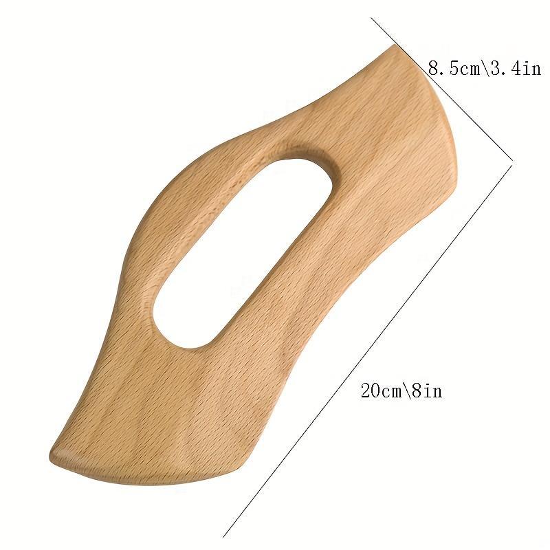 Wooden Manual Gua Sha Massage Tool, Lymphatic Drainage Massager, Grip Scraping Board, Household Gua Sha Board, Relaxing Muscle Scraper