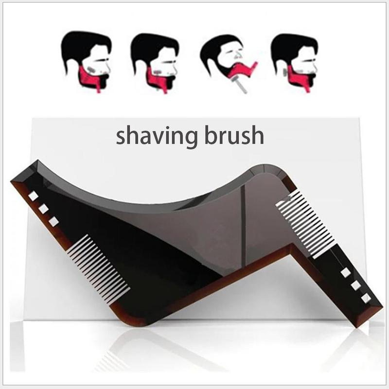 Men's Beard Styling Tool, Multifunctional Beard Comb, Beard Template for Men, Christmas Gift