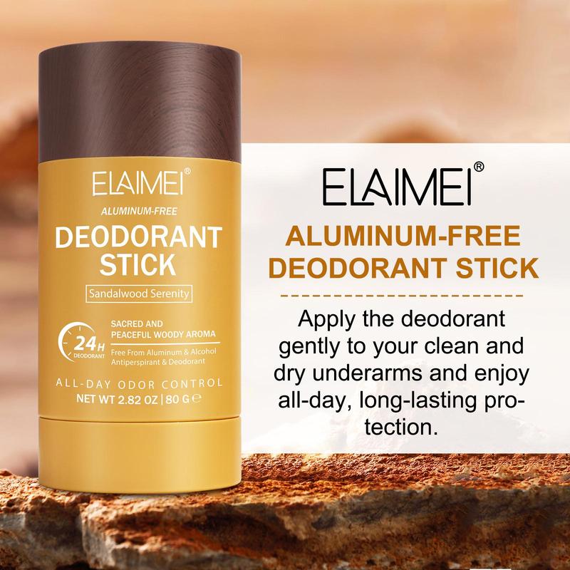 Alum-free Deodorant Stick, 1 2 Boxes Long Lasting Fragrance Deodorant Stick, Body Odor Remover, Underarm Odor Removal Stick, Body Care Product