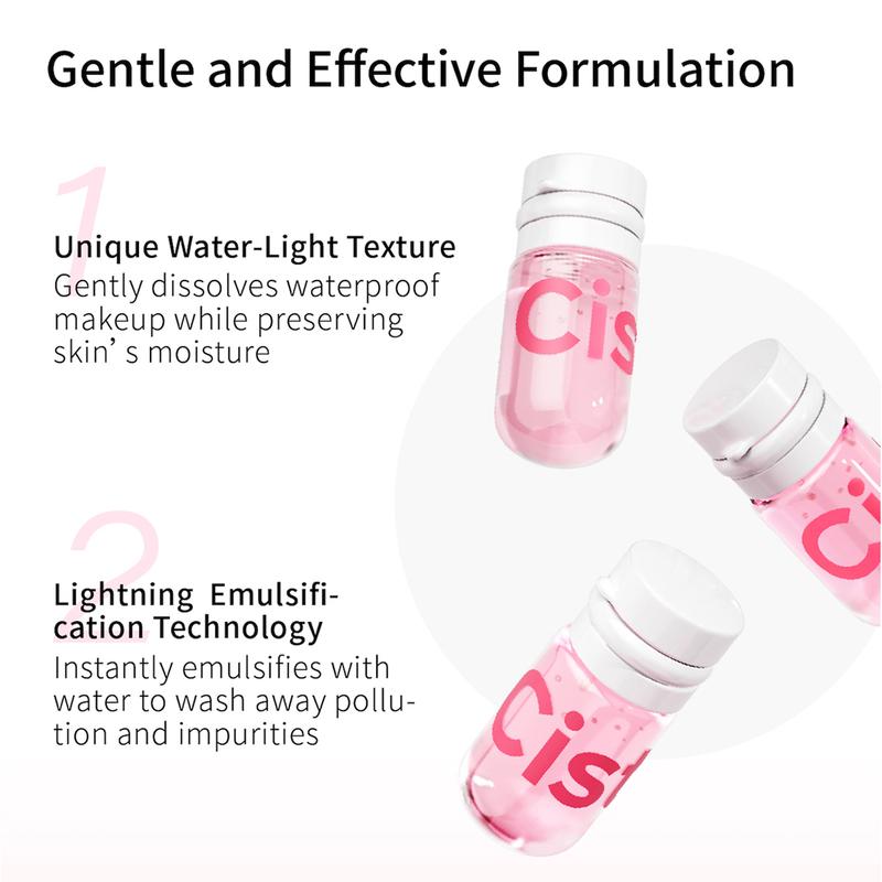 Cistto Natural Cleansing Oil – Best for Sensitive & Acne-Prone Skin, Waterproof Makeup Remover Oil – Nourishing & Gentle!, Travel-Friendly  2ml*20 Capsules, Antioxidant Fresh-Seal, Non-comedogenic ，Fragrance and Colorant Free！