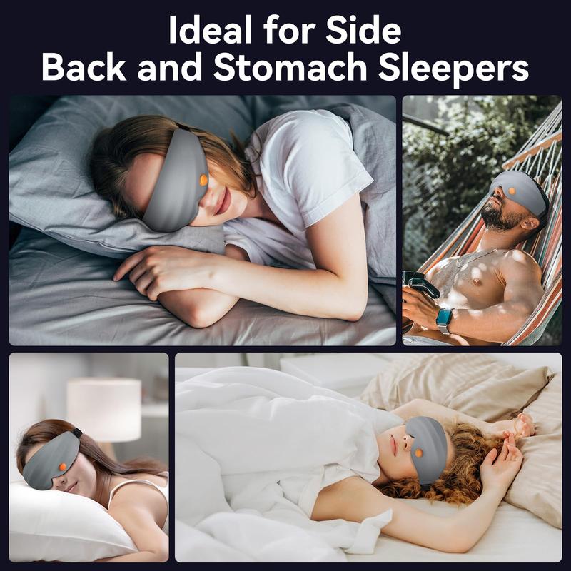 3D Sleep Mask,Aroma Eye Mask For Sleep with Lavender Aromatherapy, 99.9% Light Blackout Sleeping Eye Mask For Women and Men,Soft Breathable Sleeping Eye Mask, Perfect for Travel,Office,School,Camping, Bedroom Accessory Comfortable Sleep Adjustable