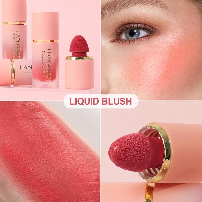 HANDAIYAN Liquid Blush Stick - Long-Lasting Matte Blush for Women and Girls - Easy to Apply, Natural Finish for Daily Makeup and Contouring Cosmetic