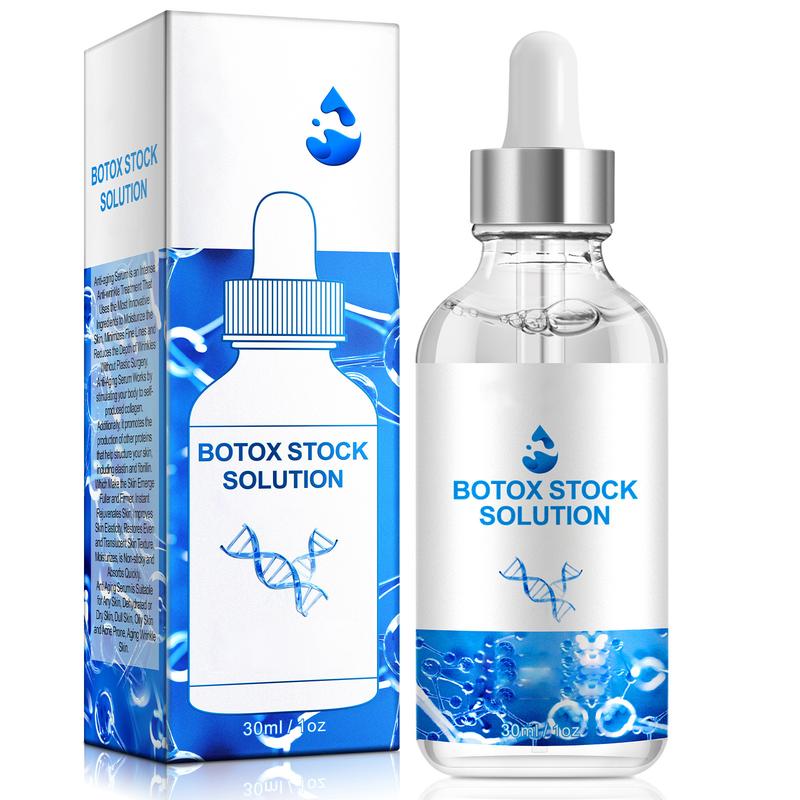 Bo-tox Stock Solution Serum, 2PCS Botox Face Serum for Face, For Women & Men (1 Fl Oz 30ml)