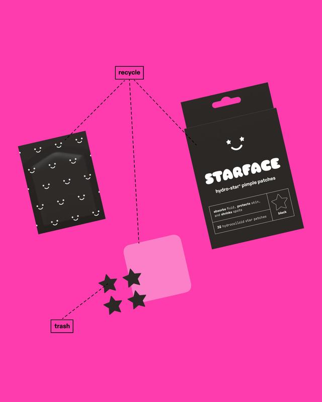 Starface Black Star Pimple Patches, 32 ct