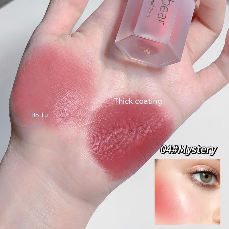 Soft Liquid Blush, Long Lasting Liquid Blusher, Smudge-Proof Natural Look Blush for Daily Makeup, Lightweight Blush for All Skins