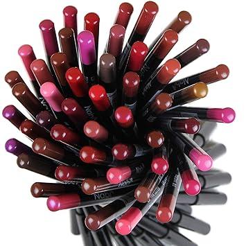 24 12 6 Assorted Colors Nabi Lip Liner Pencil Set, High Pigmented Lip Makeup Soft Pencils, Deep and Rich in Color, Smooth Ultra Fine Lipliner