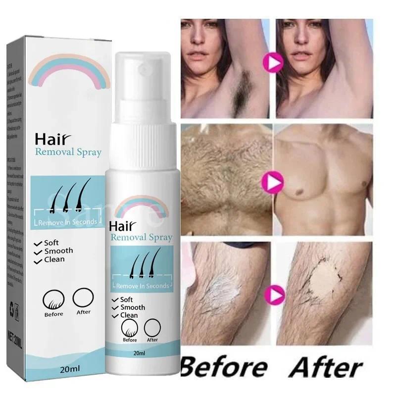 Women Painless Hair Remover for Armpit Men Permanent Hair Removal Spray Leg Arm Hair Growth Inhibitor Body Fast Depilatory Cream