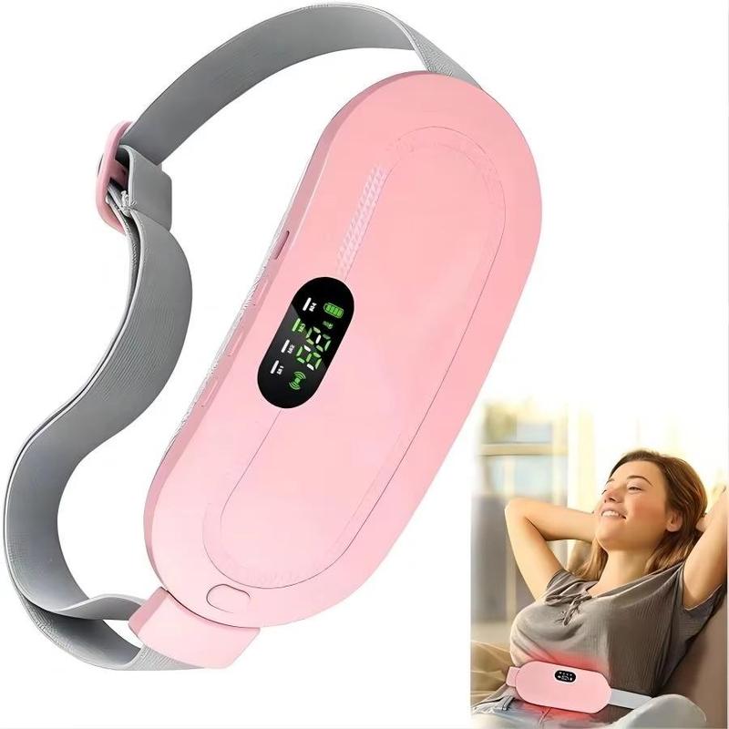 USB Rechargeable Electric Waist Massager, Portable Cordless Hot Compress Waist Massage Belt, Women's Personal Care Appliances for Home & Travel