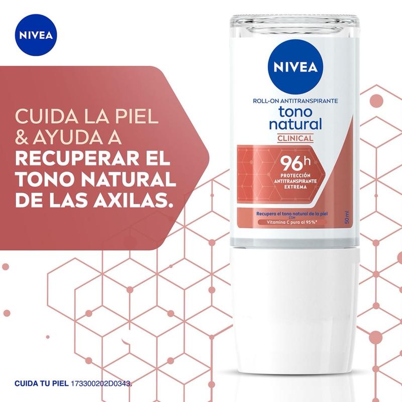 Nivea Roll-On Antiperspirant Deodorant with 96 Hour Protection Body Care Applicator