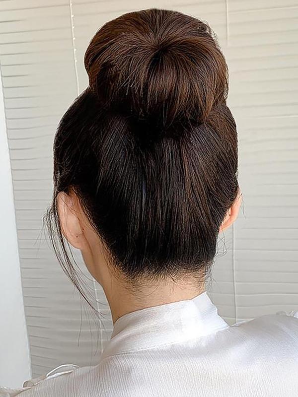 Minimalist Hair Bun Maker, Solid Color Hair Bun Maker, Fast Easy Magic Bun Shaper for Girls, Hair Styling Tool for Women, Fashion Hair Accessories