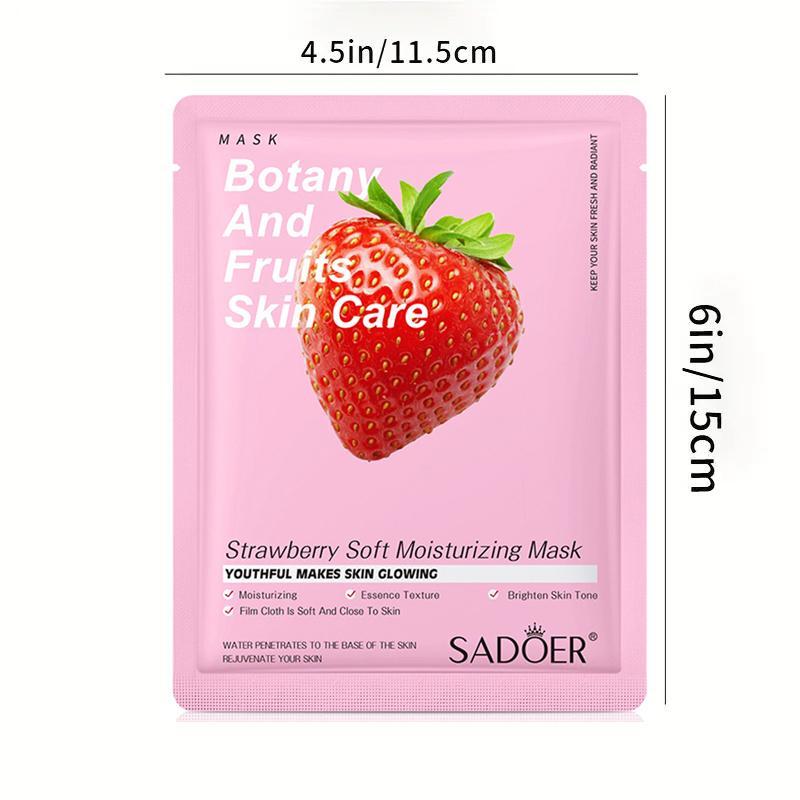 Fruit Extract Face Mask, 2 Counts Moisturizing & Soothing Face Mask, Hydrating Face Mask, Face Masks for Women & Men, Facial Moisturizing Patch