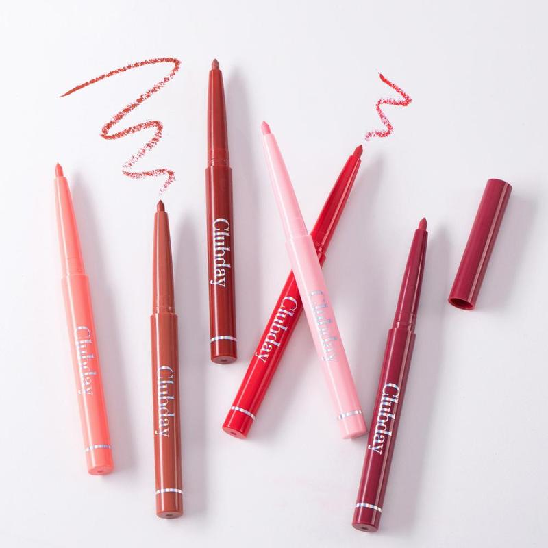 Waterproof Lip Liner, 6 Counts set Matte Lip Pencil, Easy Coloring Lipstick Pen, Suitable for All Occasions Lip Makeup