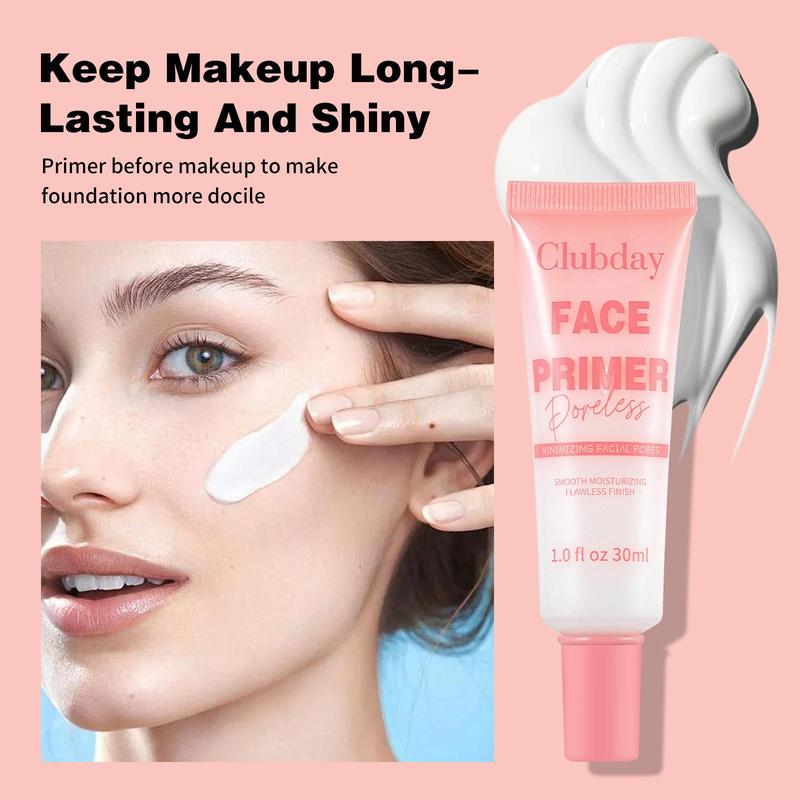 Natural Moisturizing Face Primer, 2 Counts Long Lasting Face Primer, Makeup Primer, Face Makeup Primer, Moisturizing Face Primer, Cosmetic Product