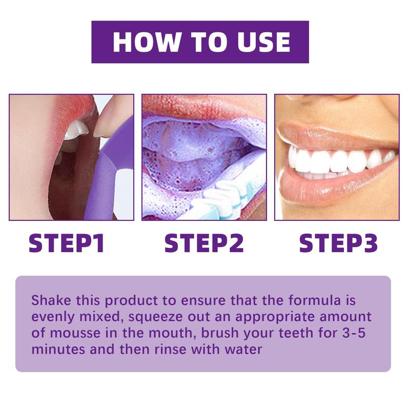 V34 Purple Toothpaste forTeeth Whitening ,Purple Toothpaste Whitening,smilekit V34 ColorCorrector Serum, Stain Removing smilekit 30-90ML Oral Restore