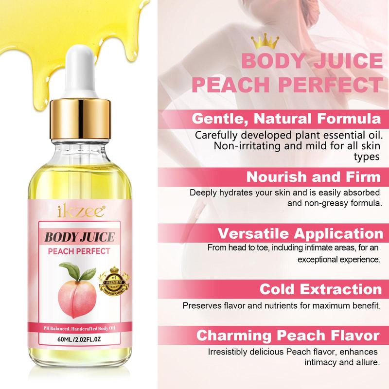 Peach Body Oil & Soap Set, Body Oil & Soap for Deep Cleansing, Stay Fresh, High Quality Body Care Product