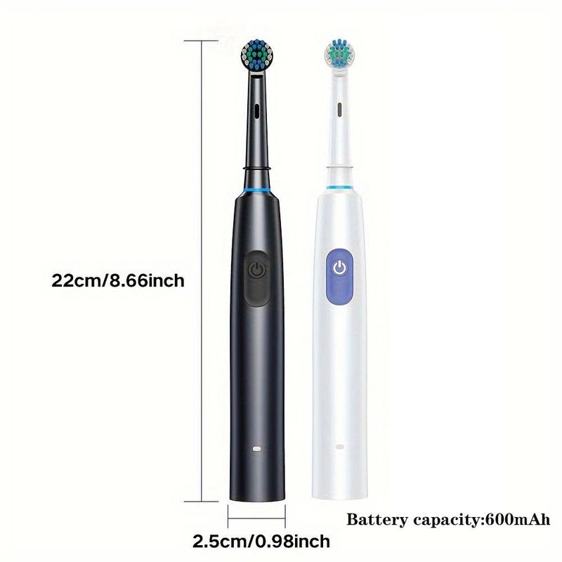 Electric Toothbrush Set, 1 Box Rechargeable Rotating Toothbrush & Replacement Brush Heads, Portable Oral Care Tool for Home & Travel, Christmas Gift