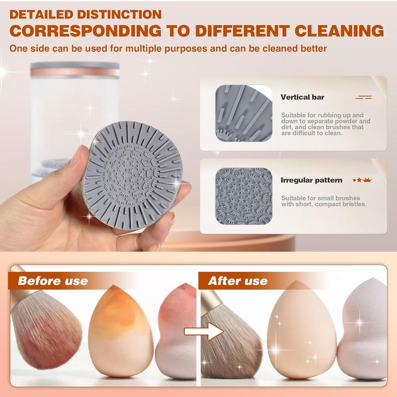 Electric Makeup Brush Cleaner, Automatic Makeup Brush Cleaner Machine, Electric Spinning Cleaner, Super-fast for Most Size Brush