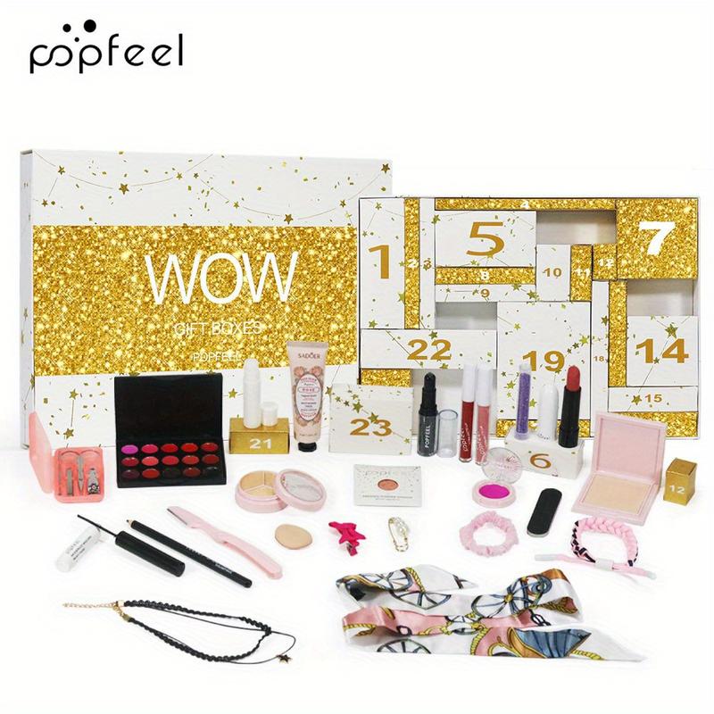 Beauty Gift Box Set, Advent Calendar Gift Box, Perfect Birthday Gift Box Christmas Gifts Happy Holidays Makeup Cosmetic Makeup Cosmetic