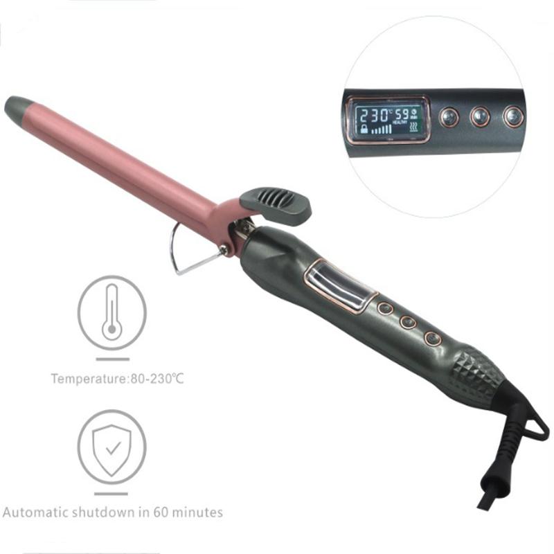 Curling iron, instant heating curling iron, with LED screen,  beach heating fast wave, portable , easy to use, quick styling, create professional beach wave curls