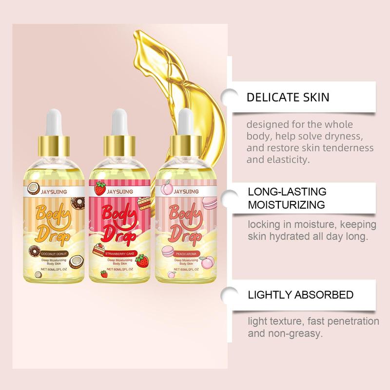 Body Care Oil Set, 3 Boxes Moisturizing Body Massage Oil, Hydrating Body Care Oil, Body Skin Care Product for Women & Men