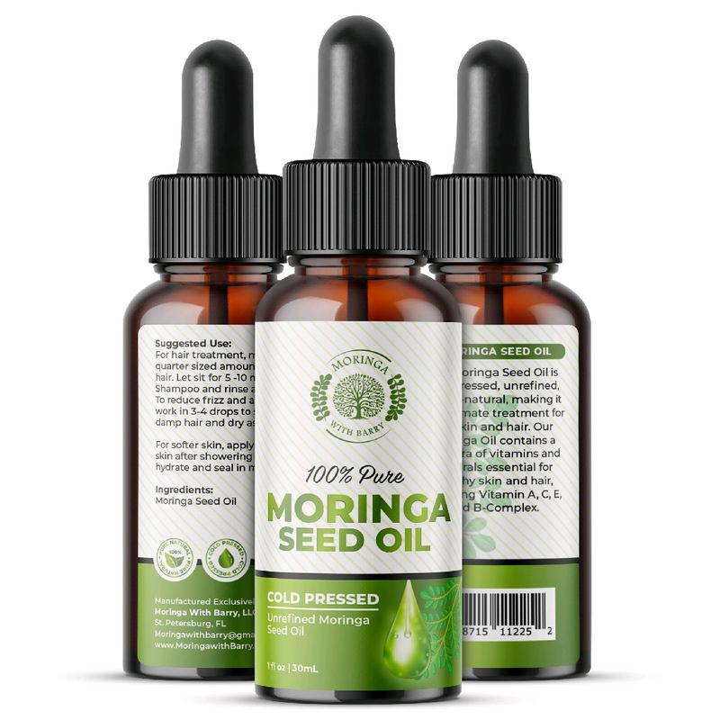 Pure Moringa Oil for Skin, Face, Hair and Nail Moisturizing - Skincare, Moisturizer - Skin Repair -  - Moringa Seed Oil - Moringa Tree Seed Oil Serums