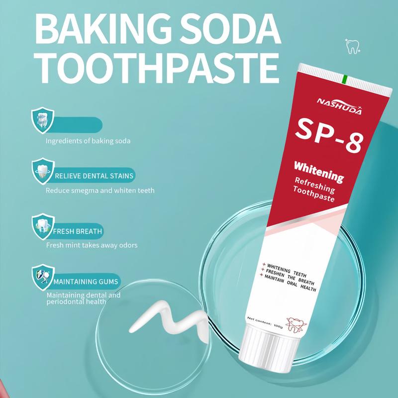 SP-8 Probiotic Toothpaste, SP8 Toothpaste Fresh Breath, Deep Cleaning Care Toothpaste