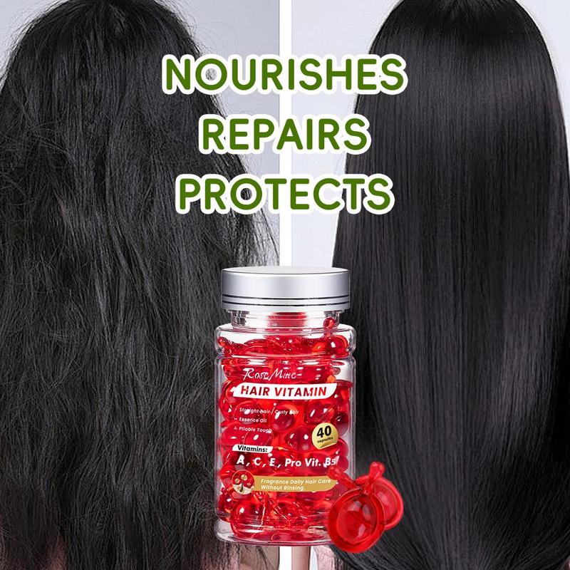 Vitamin Hair Essence Oil Capsules, Nourishing Hair Care Oil Capsules for Strengthening Hair, Natural Hair Care Products for Summer Gifts