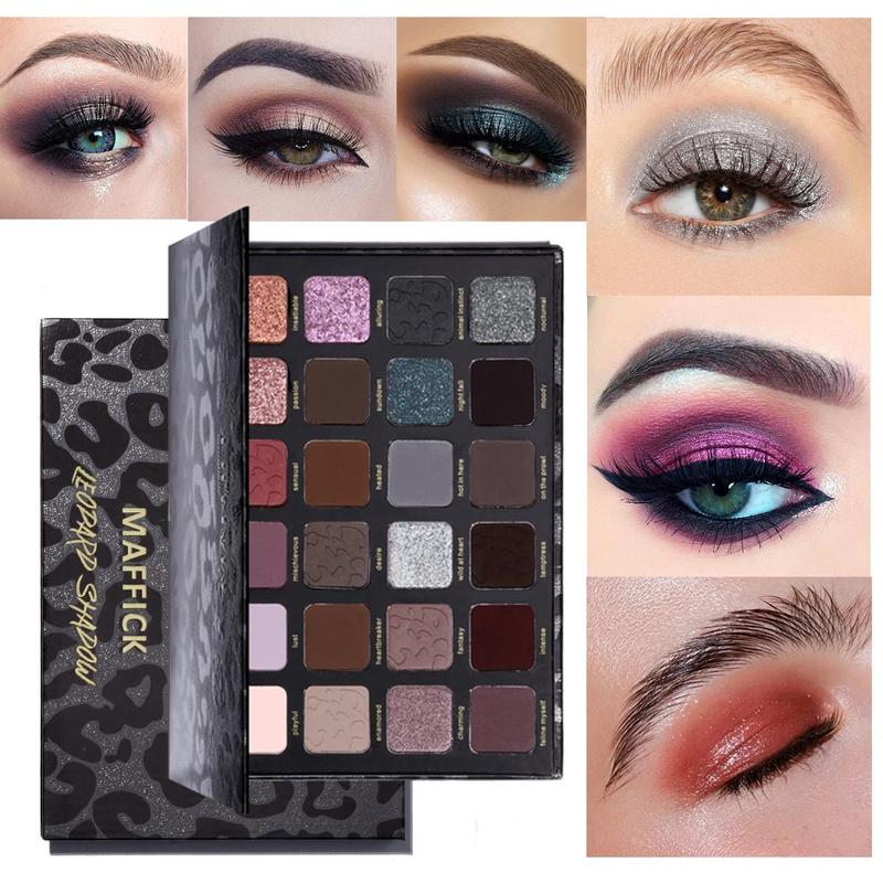 24 Color Eyeshadow Palette, 1 Count Matte & Glitter Eye Shadows Palette, Long Lasting Shimmering Eye Shadow Makeup Products