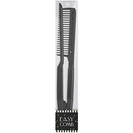 Hair Comb For Straightening - Protects Hands - No More Knots - Styles Like A Pro - Versatile Hair Styling Comb - Travel Friendly (Black, Plastic, Dry Hair, 1 Count Pack of 1)