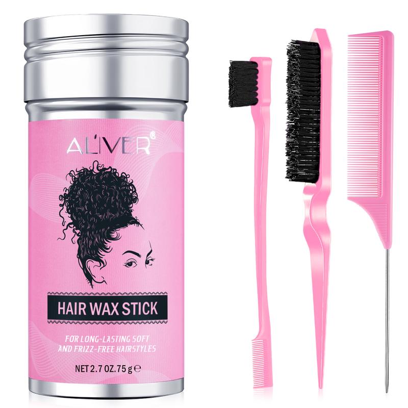 Back To School-Aliver Hair Wax Stick with Styling Comb, Nourishing Hair , For Long-Lasting Soft & Frizz-Free Hairstyles