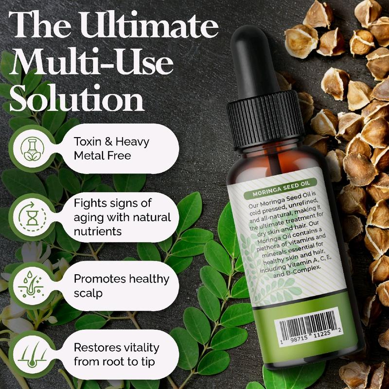 Pure Moringa Oil for Skin, Face, Hair and Nail Moisturizing - Skincare, Moisturizer - Skin Repair -  - Moringa Seed Oil - Moringa Tree Seed Oil Serums